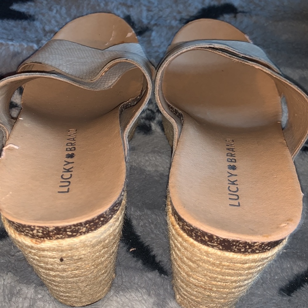 Lucky Brand Leather LK-Neeka Platform Wedge — 8 - Picture 10 of 15